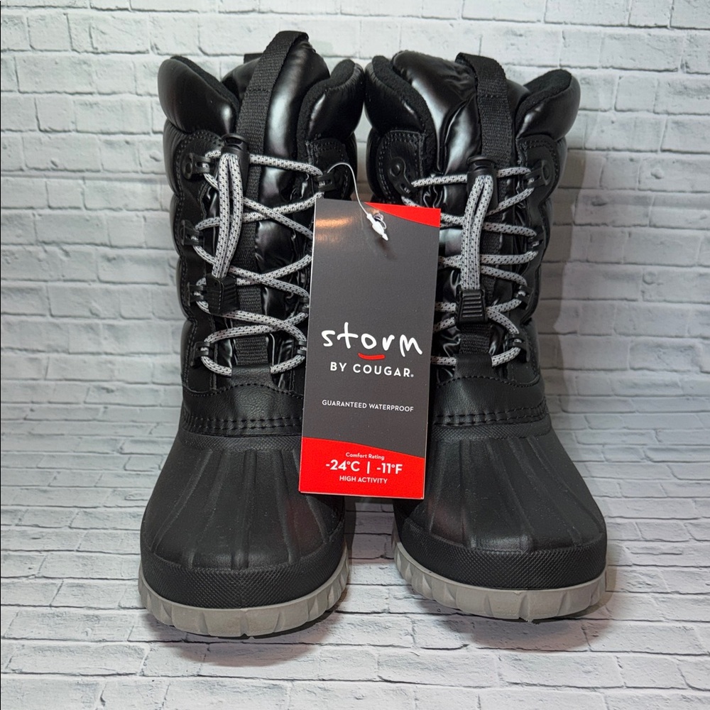 STORM by Cougar Women's Black and Gray Waterproof Boots